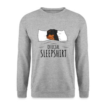 Rottweiler - Sweat-shirt Unisexe - gris chiné - Devant - Alina (178cm) & Michal (187cm)