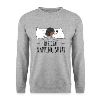 Australian Shepherd - Unisex Sweatshirt - salt & pepper - Front - Alina (178cm) & Michal (187cm)