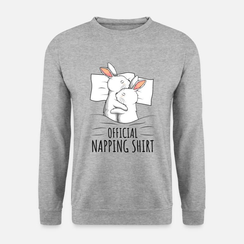 Hase - Unisex Pullover - Weißgrau meliert