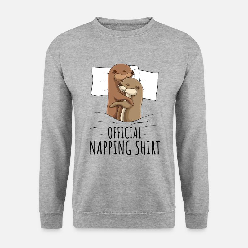 Otter - Unisex Pullover - Weißgrau meliert