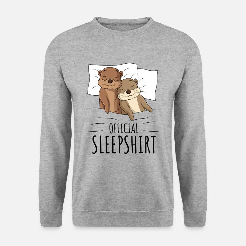 Otter - Unisex Pullover - Weißgrau meliert