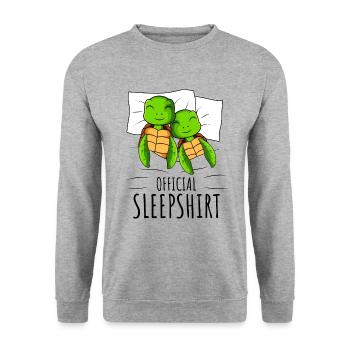 Tortue - Sweat-shirt Unisexe - gris chiné - Devant - Alina (178cm) & Michal (187cm)