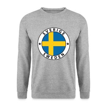Suède - Sweat-shirt Unisexe - gris chiné - Devant - Alina (178cm) & Michal (187cm)