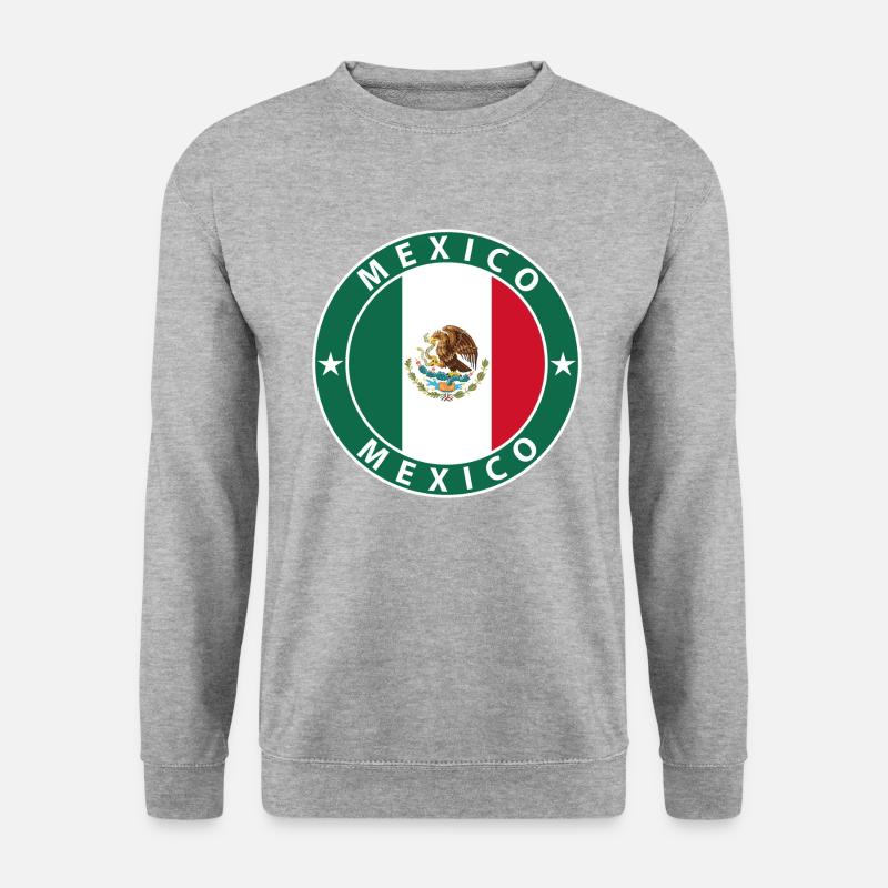 Mexiko - Unisex Pullover - Weißgrau meliert