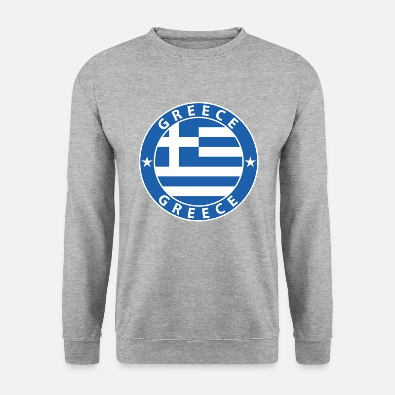 Griechenland - Unisex Pullover - Weißgrau meliert