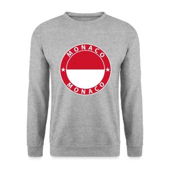 Monaco - Unisex Sweatshirt - salt & pepper - Front - Alina (178cm) & Michal (187cm)
