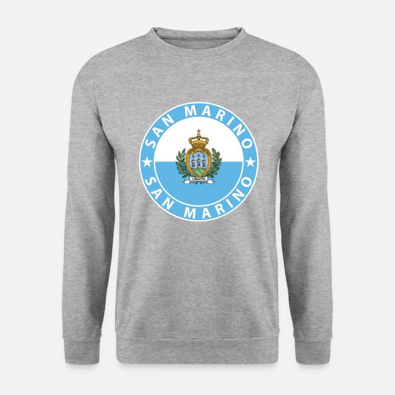 San Marino - Unisex Pullover - Weißgrau meliert