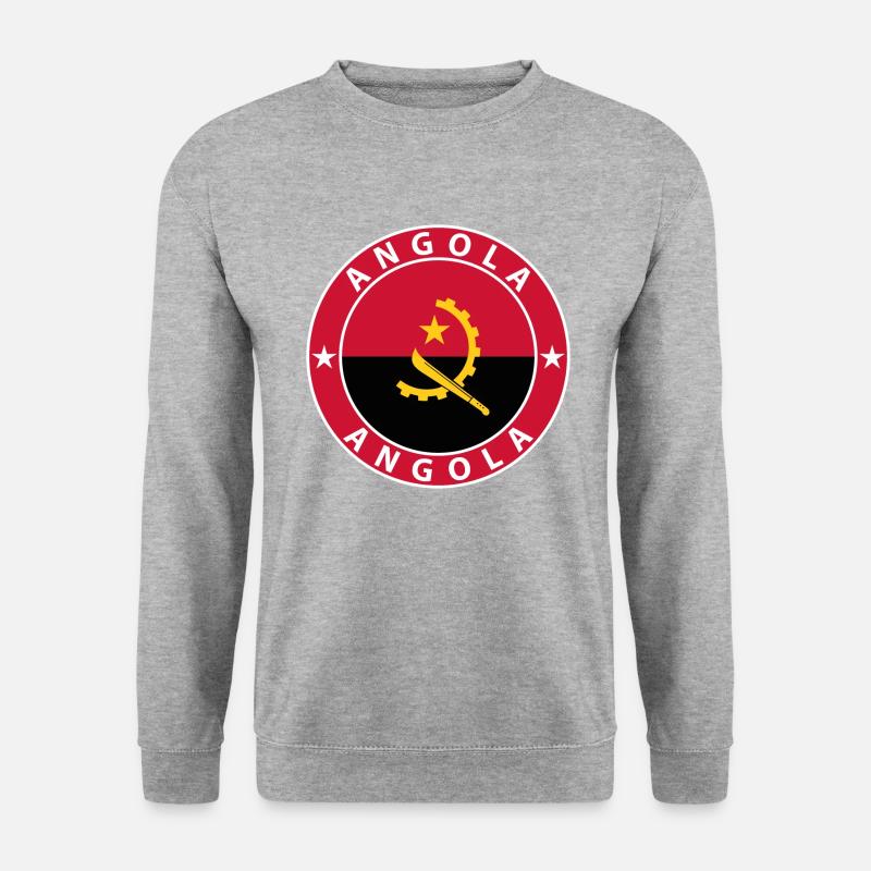 Angola - Unisex Pullover - Weißgrau meliert