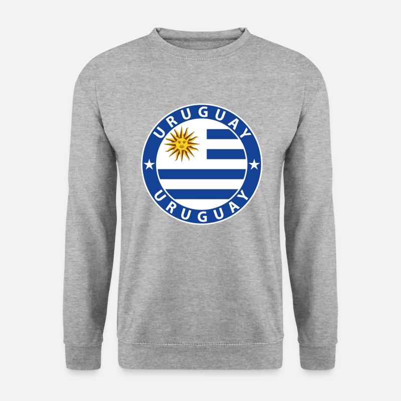 Uruguay - Unisex Pullover - Weißgrau meliert