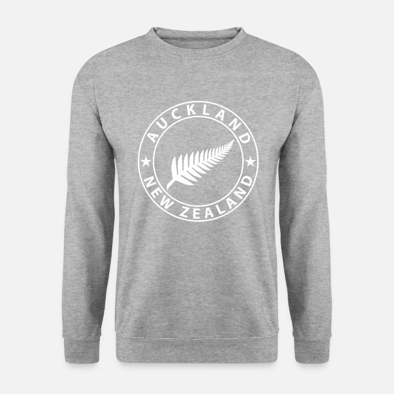 Auckland - Unisex Pullover - Weißgrau meliert