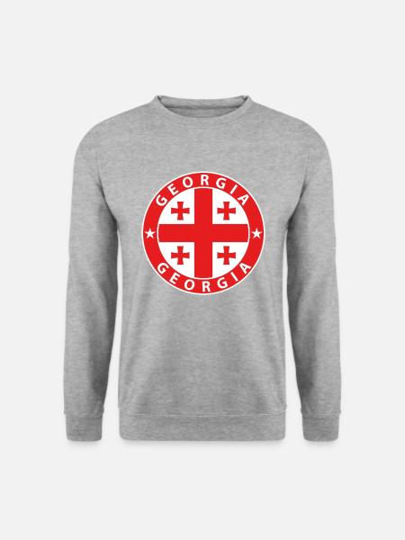 Georgia - Unisex Pullover - Weißgrau meliert