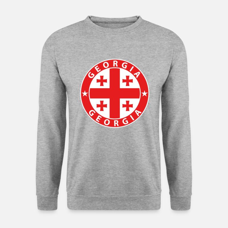 Georgia - Unisex Pullover - Weißgrau meliert