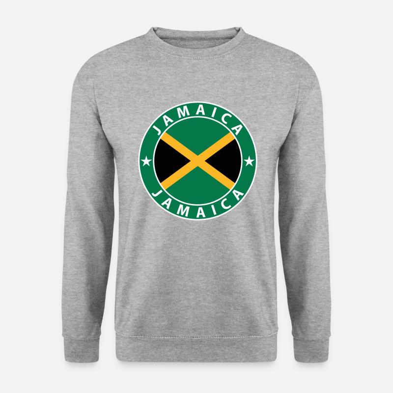 Jamaica - Unisex Pullover - Weißgrau meliert