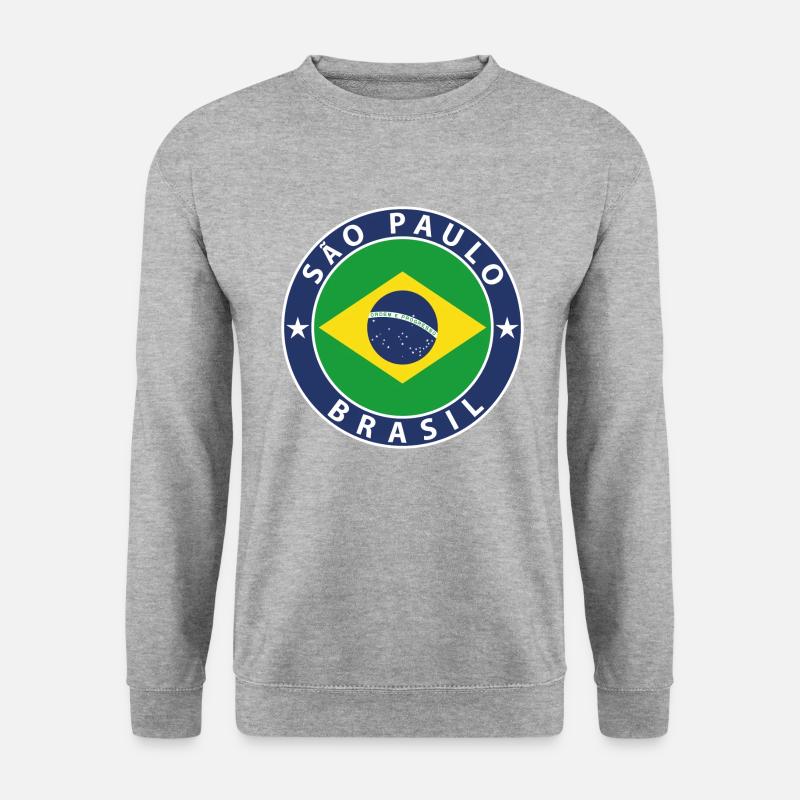 Sao Paulo - Unisex Pullover - Weißgrau meliert