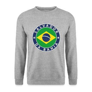 Salvador - Unisex Sweatshirt - salt & pepper - Front - Alina (178cm) & Michal (187cm)