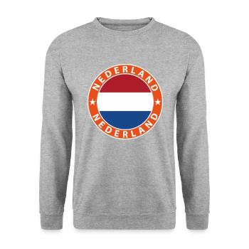 Netherlands - Unisex Sweatshirt - salt & pepper - Front - Alina (178cm) & Michal (187cm)