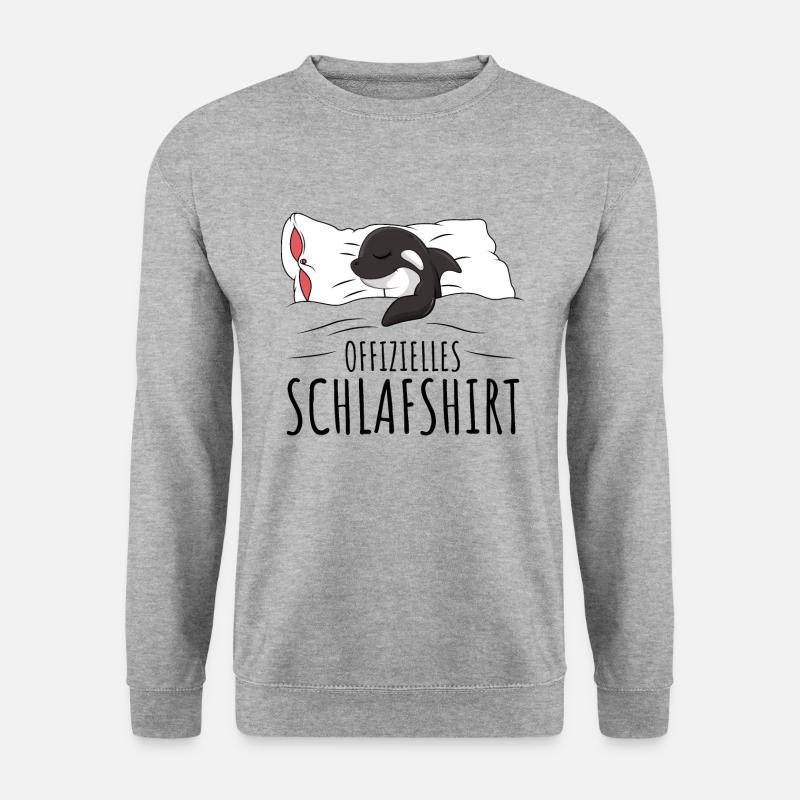 Orca Wal - Unisex Pullover - Weißgrau meliert