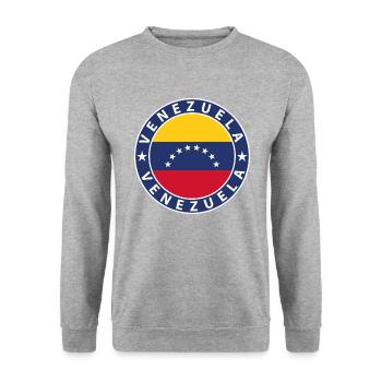 Venezuela - Unisex Sweatshirt - salt & pepper - Front - Alina (178cm) & Michal (187cm)