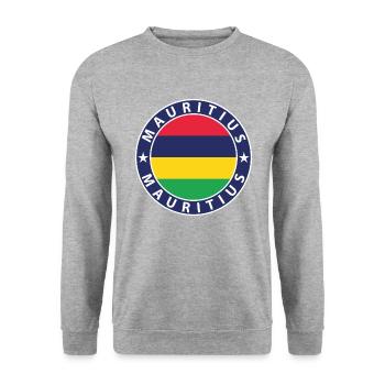 Mauritius - Unisex Pullover - Weißgrau meliert - Vorne - Alina (178cm) & Michal (187cm)