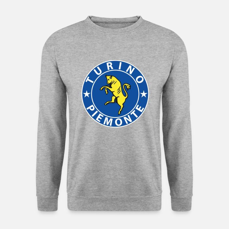 Turin - Unisex Pullover - Weißgrau meliert
