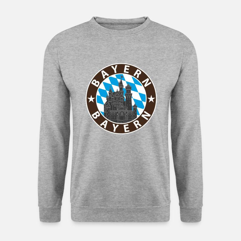 Bayern - Unisex Pullover - Weißgrau meliert