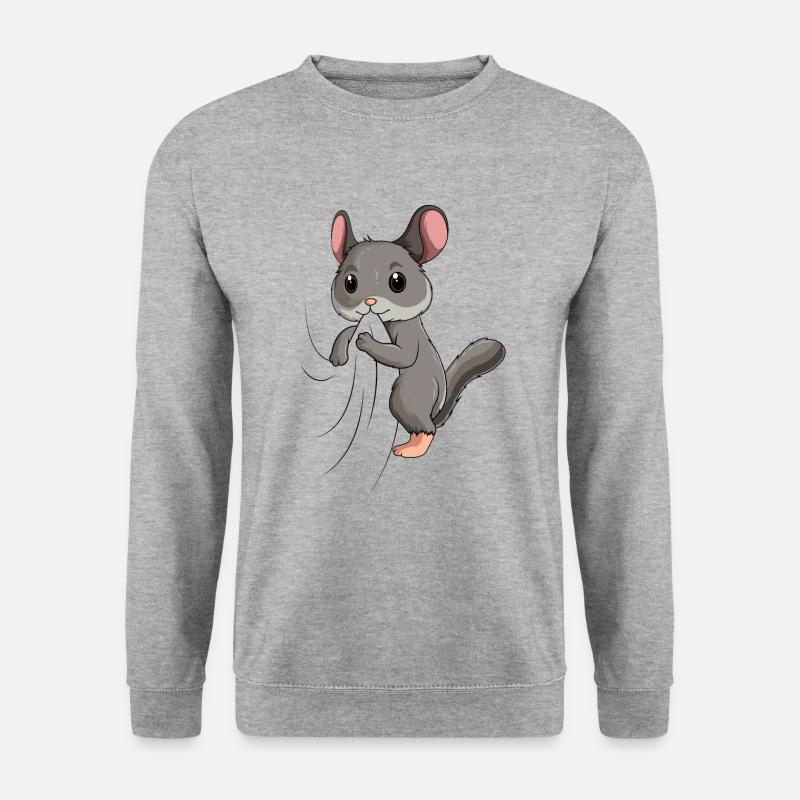 Chinchilla - Unisex Pullover - Weißgrau meliert