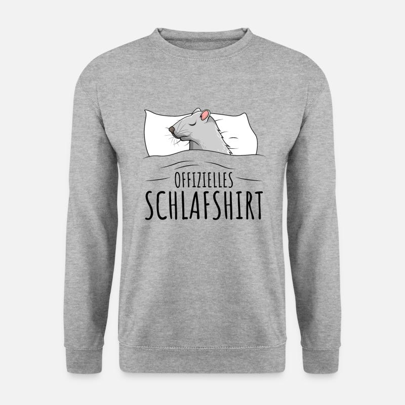 Ratten - Unisex Pullover - Weißgrau meliert