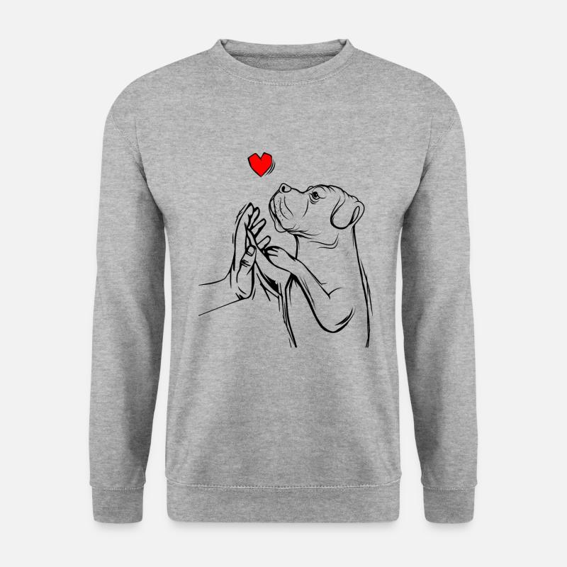 Cane Corso - Unisex Pullover - Weißgrau meliert