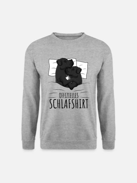 Cane Corso Schlafshirt - Unisex Pullover - Weißgrau meliert