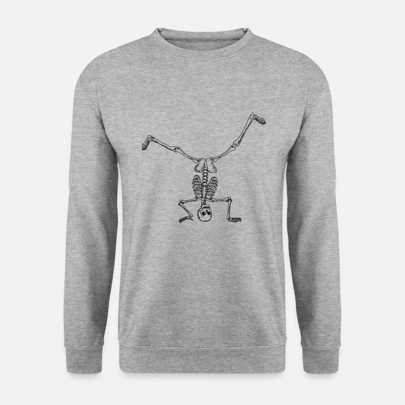 Breakdance breakdancer breakdance squelette - Sweat-shirt Unisexe - gris chiné