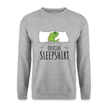 Chameleon - Unisex Pullover - Weißgrau meliert - Vorne - Alina (178cm) & Michal (187cm)