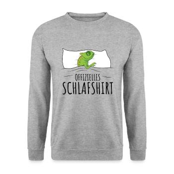 Chameleon - Unisex Pullover - Weißgrau meliert - Vorne - Alina (178cm) & Michal (187cm)