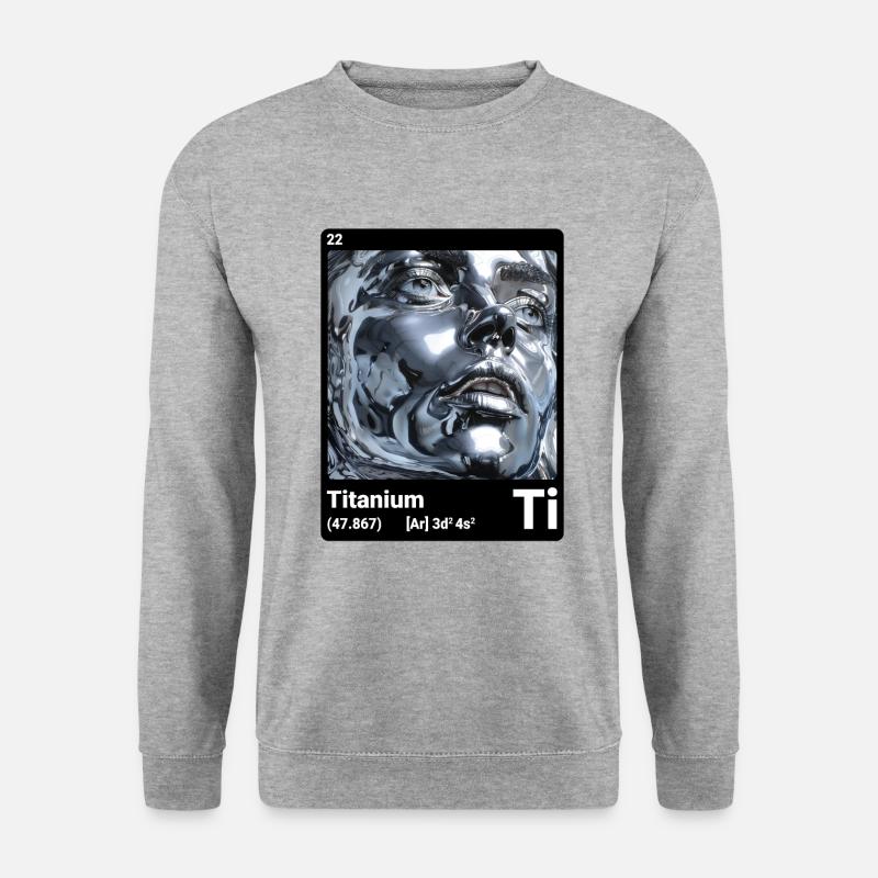 AI am Titanium (bk) - Unisex Sweatshirt - salt & pepper