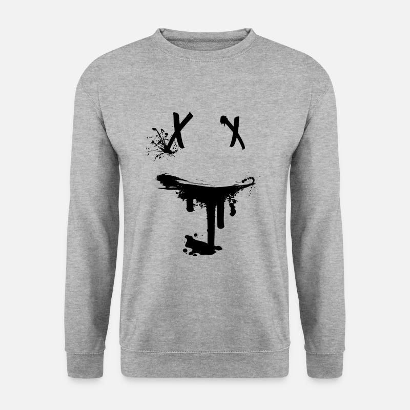 Evil laughing face gift idea - Unisex Sweatshirt - salt & pepper