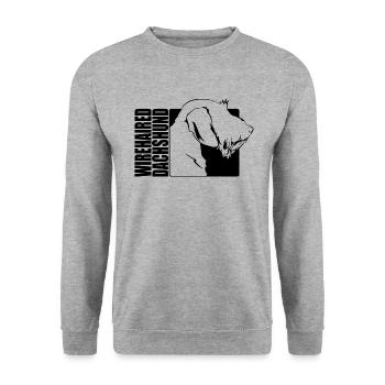 Wirehaired Dachshund Profile Dogs Dog Wilsigns - Unisex Sweatshirt - salt & pepper - Front - Alina (178cm) & Michal (187cm)