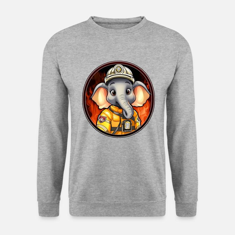 Elephant Fire Brigade - Unisex Sweatshirt - salt & pepper