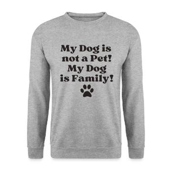 Beautiful dog saying - Unisex Sweatshirt - salt & pepper - Front - Alina (178cm) & Michal (187cm)