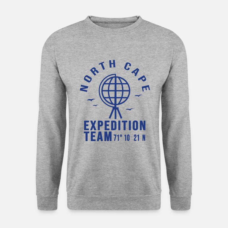 Nordkap - Unisex Pullover - Weißgrau meliert