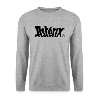 Asterix & Obelix - Asterix Logo - Unisex Sweatshirt - salt & pepper - Front - Alina (178cm) & Michal (187cm)