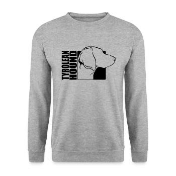 Tyrolean Hound Profile Dog Dog Wilsigns - Unisex Sweatshirt - salt & pepper - Front - Alina (178cm) & Michal (187cm)