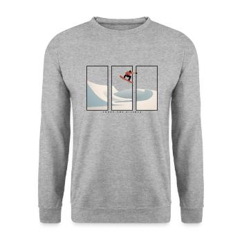 Shred the Silence - Unisex Sweatshirt - salt & pepper - Front - Alina (178cm) & Michal (187cm)