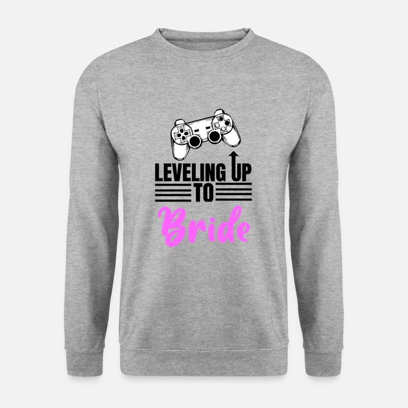 Leveling UpTo Bride - Unisex Sweatshirt - salt & pepper
