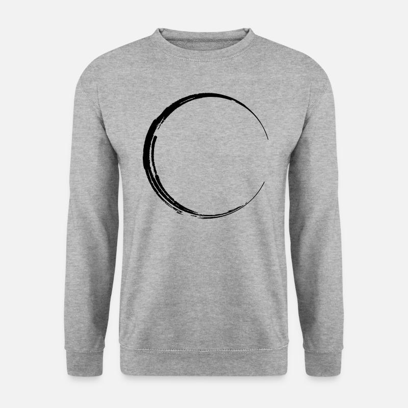 Symbol Circle Grunge Shape - Unisex Sweatshirt - salt & pepper