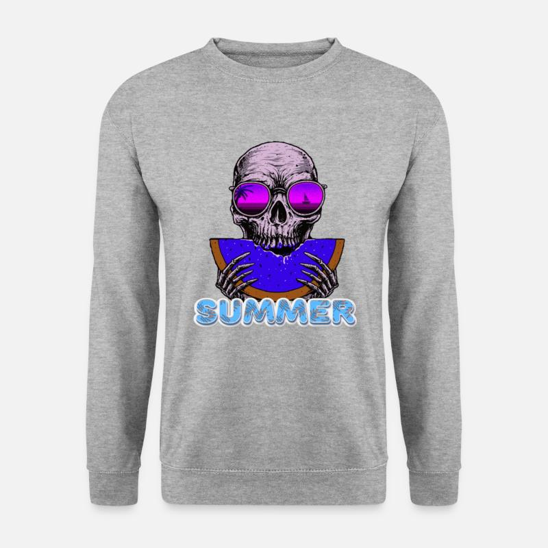 vacay-Modus - Unisex Pullover - Weißgrau meliert