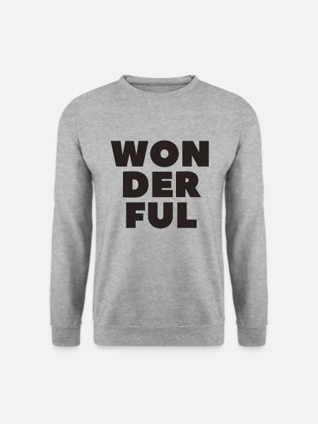 Wonderful-Wunderbar - Unisex Sweatshirt - salt & pepper