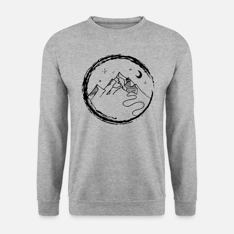 Wanderlust night - Unisex Sweatshirt - salt & pepper
