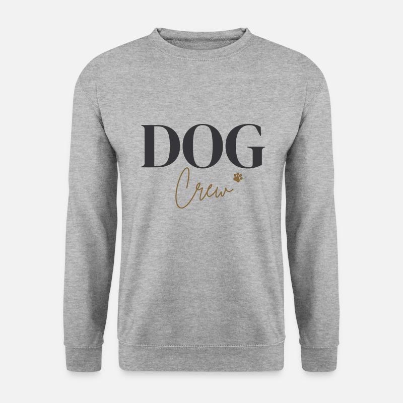 Dog Crew - Unisex Pullover - Weißgrau meliert