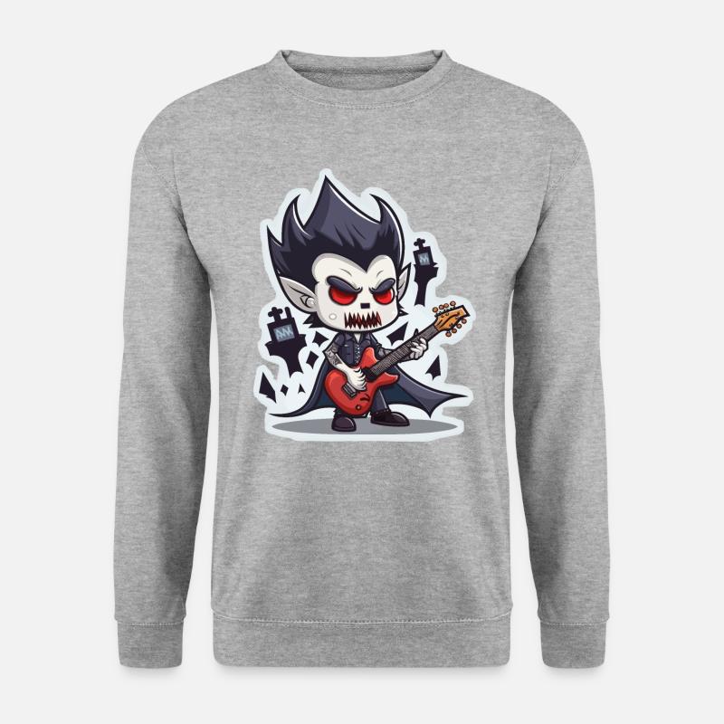 Guitar-strumming Vampire - Unisex Sweatshirt - salt & pepper