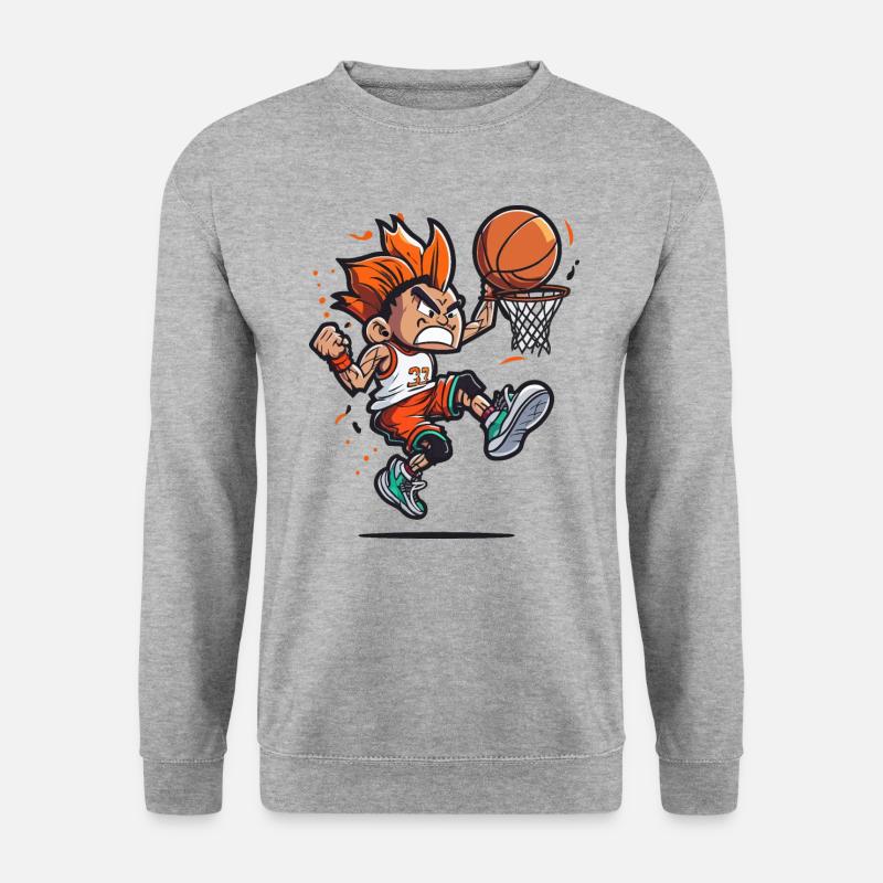 Hochfliegender Held - Unisex Pullover - Weißgrau meliert