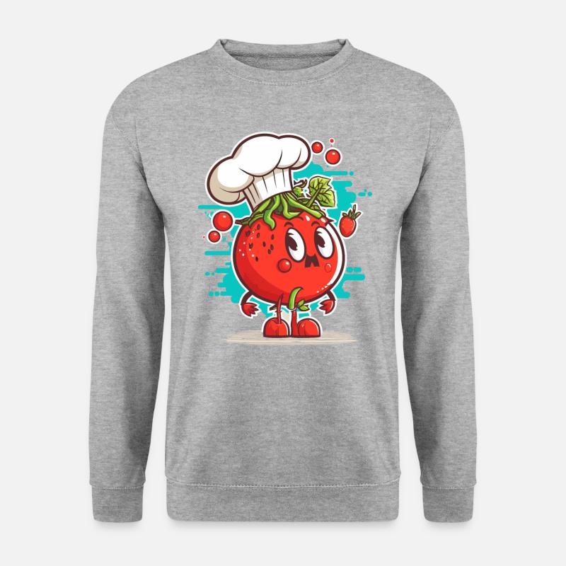 Freche Küche - Unisex Pullover - Weißgrau meliert